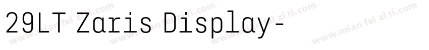 29LT Zaris Display字体转换